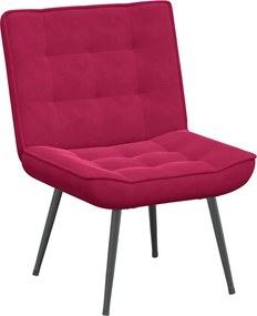 vidaXL bordó bársony pihenőfotel 64 x 74 x 84 cm