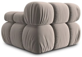 Világosbarna bársony kanapé modul (jobb oldali) Bellis – Micadoni