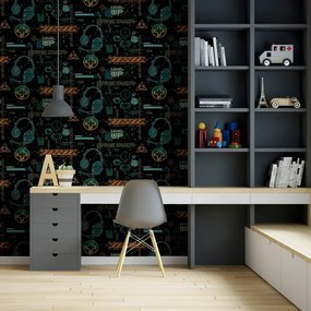 Arthouse Signature 2 Gamer fekete-neon videójátékos papír tapéta – 923707