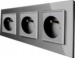 Üveg Aljzat Tűvel Szürke Hármas Üveg