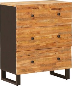 vidaXL Tároló Szekrény Barna 60 x 33 x 75 cm Tömör Mangófát