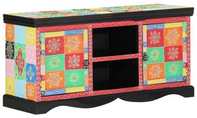 TV Szekrény Színes 100x35x50 cm Masszív Mangófa