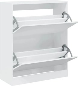 vidaXL fehér szerelt fa cipőszekrény 80 x 34 x 96,5 cm