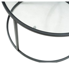 Berlin Black dohányzóasztal, 60 cm