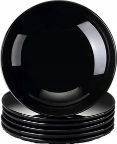 Tányér Szett 6 Db-os Oldalsó Tányér Kicsi Fekete Snack