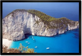 Poszterek keretben 60x40 Napsütéses nap a tengerparton