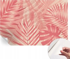Modern öntapadós fali fotótapéta Trópusi levelek 104x70 cm