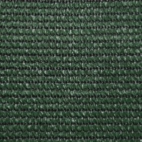 sötétzöld HDPE napvitorla 160 g/m² 3/4 x 3 m