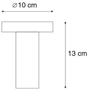 Modern mennyezeti lámpa fekete - Facil