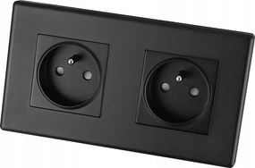 Dupla aljzat fekete Dupla keret és 2 x Miuun Leo aljzat szett