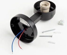 Brilagi-LED RGBW kültéri fali lámpatest HARBOR 1xE27/12W/230V IP33fekete/fehér