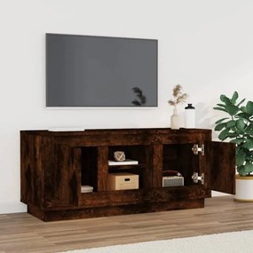 füstös tölgy színű szerelt fa TV-szekrény 102 x 35 x 45 cm