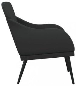 fekete műbőr fotel 63 x 76 x 80 cm