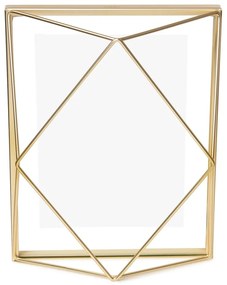 Aranyszínű fém álló-fali képkeret 18x23 cm Prisma – Umbra