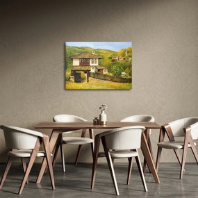 Kép - Házak nyáron (70x50 cm)