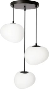 BRILAGI - Kábeles csillár PEBBLES 3xE27/40W/230V átm. 42 cm fekete