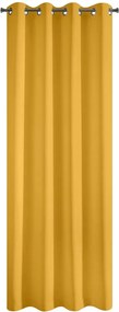 Kész függöny sima 140X250 mustársárga kerekekkel Eurofirany