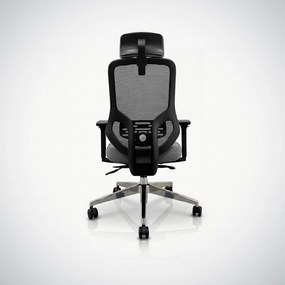 Ergonomikus hálós irodai szék sötétszürke AXIS