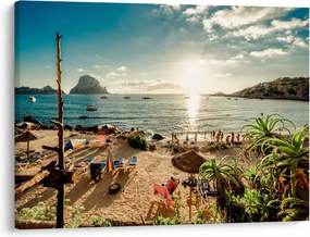 Kép - Strand emberekkel (70x50 cm)