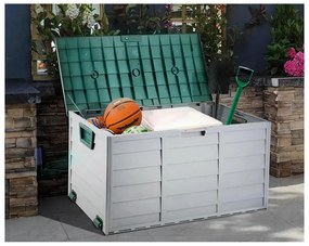 Kerti tároló box Korta (szürke + zöld). 1119444
