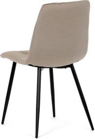 Étkezőszék, bézs, bársony szövet, DCL-X7015 CAP2
