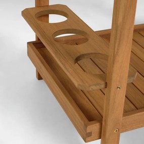 Akácfa zsúrkocsi 55x73 cm Felisa – Kave Home