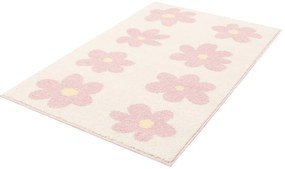 Rózsaszín-elefántcsont színű gyerek szőnyeg 120x170 cm Dazzy Rose – FD