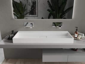 Mexen Ava konglomerátum feletti mosdó 120 x 46 cm, fehér - 23011200