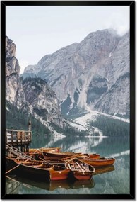 Poszterek keretben 40x60 Hegyi kikötő csónakokkal