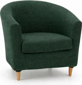 Milan Belmarti vastag pamut klubszék huzat, üvegzöld