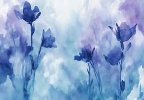 Fotótapéta - Festett lila virágok I. (147x102 cm)