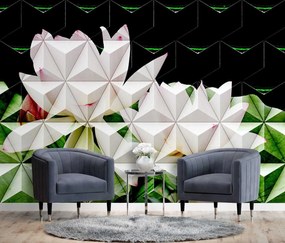 Gario Fotótapéta Geometrikus lótuszvirág Anyag: Vlies, Méret: 150 x 105 cm