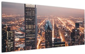 Fényes metropolisz képe (120x50 cm)