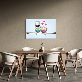 Kép - szerelmes baglyok (90x60 cm)