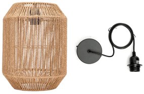 Aigostar - Csillár zsinóron 1xE27/60W/230V bézs