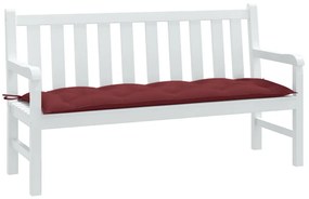 melange bordó szövet kerti padpárna 150 x 50 x 7 cm