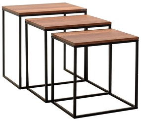 SHP 933 Walnut tárolóasztal, 3 db
