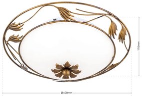 Orion DL 7-509/40 - Mennyezeti lámpa FLEUR 2xE27/60W/230V átm. 40 cm bronz