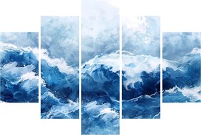 Kép - A tenger illusztrációja (150x105 cm)