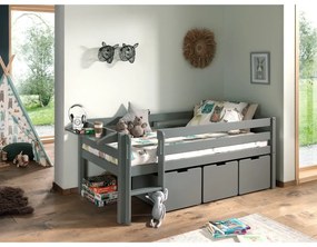 Szürke gyerekágy alatti fiók szett 3 db-os Pino – Vipack