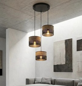 Emibig modern függeszték karbon barna fekete emi1653/3prem