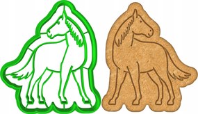 Prémium Mézeskalács lyukasztó Ló 8cm