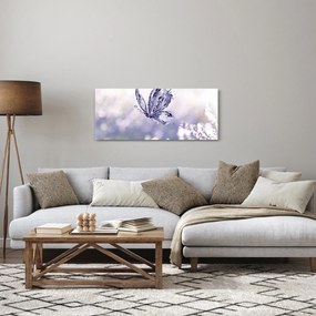 Kép - Pillangó és levendula (120x50 cm)
