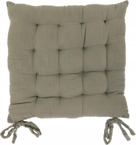 Székpárna Bézs Kötött Pamut 40X40X4 CM