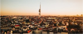 Naplemente Zizkov felett (120x50 cm)