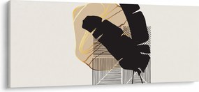 Kép - Absztrakció trópusi levelekkel N⁰4 (120x50 cm)