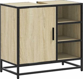 vidaXL sonoma tölgyfa fürdőszobai mosdószekrény 65 x 33 x 60 cm