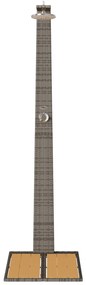 Kerti zuhany Szürke 60x80x214 cm Poly Rattan