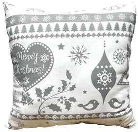 Antiallergén párna Christmas Szürke 40x40cm TiaHome