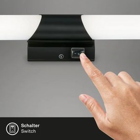 Briloner 2111-015 - LED fürdőszobai tükörvilágítás LED/6,5W/230V 32 cm fekete
